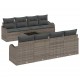 Sonata H Градински Софа Комплект с възглавница 9 pcs Сив 55 x 55 x 37 см