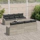 Sonata H Градински Софа Комплект 9 pcs Светло сиво и тъмно сиво