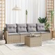 Sonata H Градински Софа Комплект 5 pcs Бежово и сиво 55 x 55 x 37 см