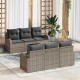 Sonata H Градински Софа Комплект с възглавница 7 pcs Сив 55 x 55 x 37 см