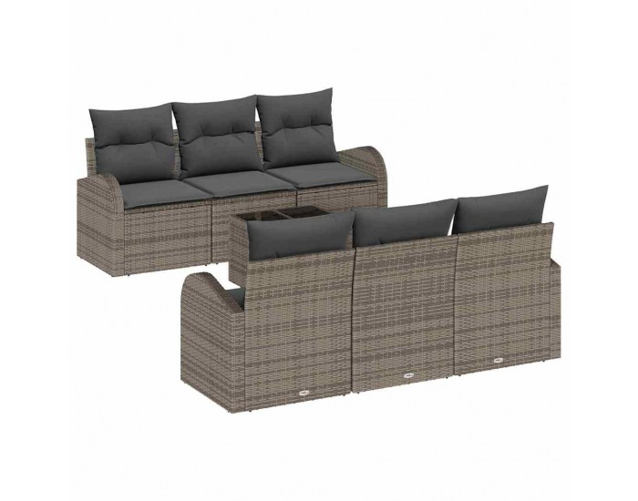 Sonata H Градински Софа Комплект с възглавница 7 pcs Сив 55 x 55 x 37 см