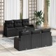 Sonata H Градински Софа Комплект 7 pcs Черно 55 x 55 x 37 см