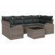 Sonata H Градински Софа Комплект с възглавница 7 pcs Сив 55 x 55 x 37 см