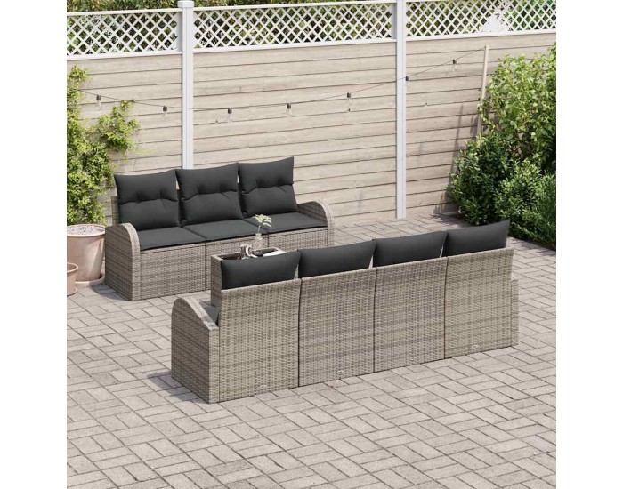 Sonata H Градински Софа Комплект с възглавница 8 pcs Сив 55 x 55 x 37 см