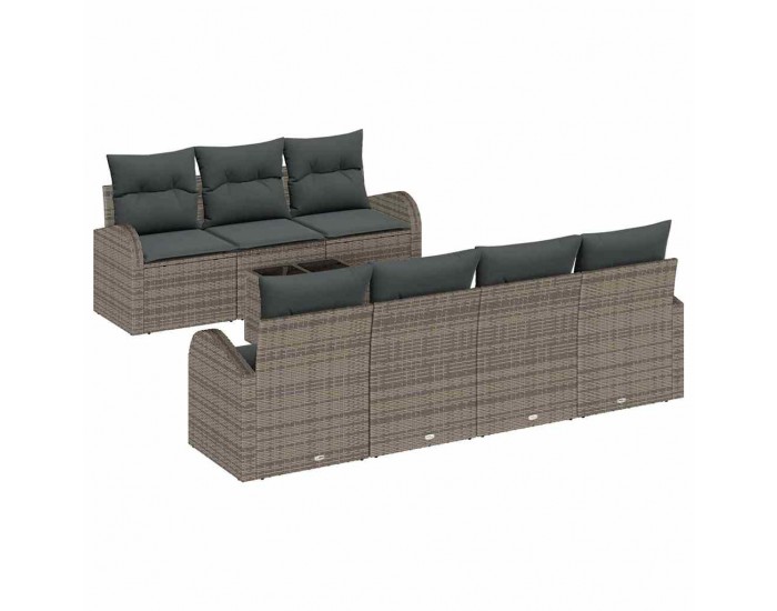 Sonata H Градински Софа Комплект с възглавница 8 pcs Сив 55 x 55 x 37 см