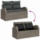 Sonata H Градински Софа Комплект с възглавница 8 pcs Сив 55 x 55 x 37 см