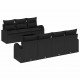 Sonata H Градински Софа Комплект 8 pcs Черно 55 x 55 x 37 см