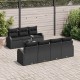 Sonata H Градински Софа Комплект 8 pcs Черно 55 x 55 x 37 см