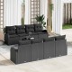 Sonata H Градински Софа Комплект 9 pcs Черно 55 x 55 x 37 см