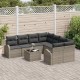 Sonata H Градински Софа Комплект с възглавница 9 pcs Сив 55 x 55 x 37 см
