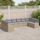 Sonata H Градински Софа Комплект с възглавница 10 pcs Бежов и Светло Сив