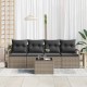 Sonata H Градински Софа Комплект с възглавница 5 pcs Сив 55 x 55 x 37 см