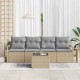 Sonata H Градински Софа Комплект 5 pcs Бежово и сиво 55 x 55 x 37 см