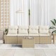 Sonata H Градински Софа Комплект 5 pcs Бежов и кремав 55 x 55 x 37 см