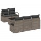 Sonata H Градински Софа Комплект с възглавница 6 pcs Сив 55 x 55 x 37 см