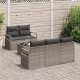 Sonata H Градински Софа Комплект с възглавница 6 pcs Сив 55 x 55 x 37 см