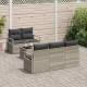 Sonata H Градински Софа Комплект 6 pcs Светло сиво и тъмно сиво