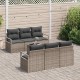 Sonata H Градински Софа Комплект с възглавница 7 pcs Сив 55 x 55 x 37 см