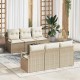 Sonata H Градински Софа Комплект 7 pcs Бежов и кремав 55 x 55 x 37 см