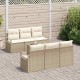 Sonata H Градински Софа Комплект 7 pcs Бежов и кремав 55 x 55 x 37 см