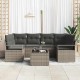 Sonata H Градински Софа Комплект с възглавница 7 pcs Сив 55 x 55 x 37 см