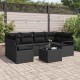 Sonata H Градински Софа Комплект 7 pcs Черно 55 x 55 x 37 см