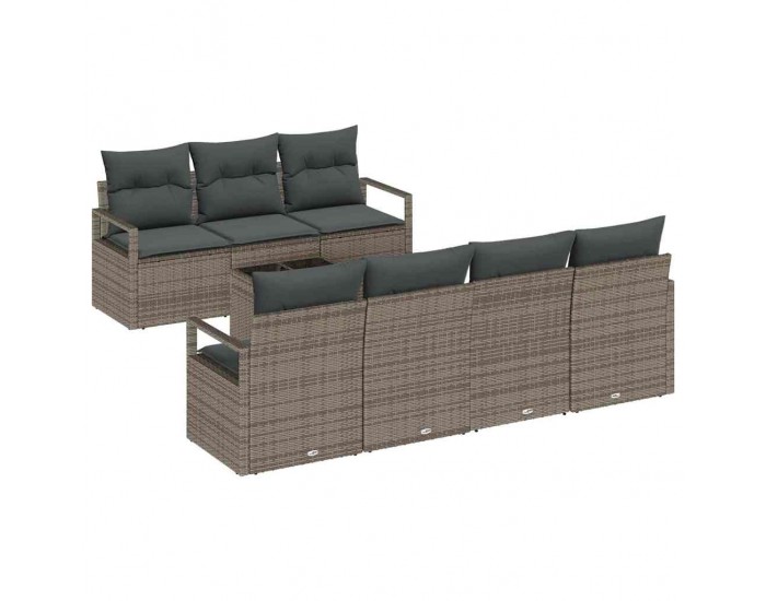 Sonata H Градински Софа Комплект с възглавница 8 pcs Сив 55 x 55 x 37 см