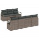 Sonata H Градински Софа Комплект с възглавница 8 pcs Сив 55 x 55 x 37 см