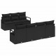 Sonata H Градински Софа Комплект 8 pcs Черно 55 x 55 x 37 см