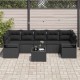 Sonata H Градински Софа Комплект 8 pcs Черно 55 x 55 x 37 см