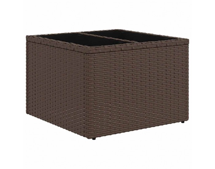 Sonata H Градински Софа Комплект 9 pcs Кафяв и Кремав 55 x 55 x 37 см