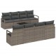 Sonata H Градински Софа Комплект с възглавница 9 pcs Сив 55 x 55 x 37 см