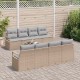 Sonata H Градински Софа Комплект 9 pcs Бежово и сиво 55 x 55 x 37 см