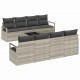 Sonata H Градински Софа Комплект 9 pcs Светло сиво и тъмно сиво