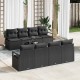Sonata H Градински Софа Комплект 9 pcs Черно 55 x 55 x 37 см