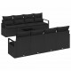 Sonata H Градински Софа Комплект 9 pcs Черно 55 x 55 x 37 см