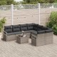 Sonata H Градински Софа Комплект с възглавница 9 pcs Сив 55 x 55 x 37 см
