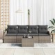 Sonata H Градински Софа Комплект с възглавница 5 pcs Сив 55 x 55 x 37 см