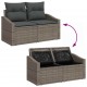 Sonata H Градински Софа Комплект с възглавница 6 pcs Сив 55 x 55 x 37 см