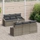 Sonata H Градински Софа Комплект с възглавница 7 pcs Сив 55 x 55 x 37 см