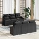 Sonata H Градински Софа Комплект 7 pcs Черно 55 x 55 x 37 см