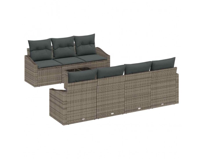 Sonata H Градински Софа Комплект с възглавница 8 pcs Сив 55 x 55 x 37 см