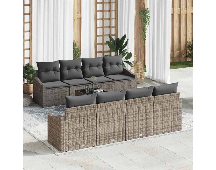 Sonata H Градински Софа Комплект с възглавница 7 pcs Сив 55 x 55 x 37 см
