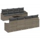 Sonata H Градински Софа Комплект с възглавница 7 pcs Сив 55 x 55 x 37 см