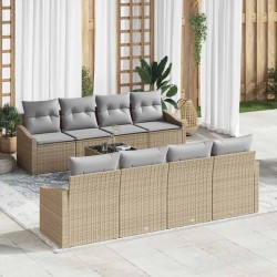 Sonata H Градински Софа Комплект 7 pcs Бежово и сиво 55 x 55 x 37 см - Canapele și bănci de grădină