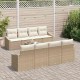 Sonata H Градински Софа Комплект 7 pcs Бежов и кремав 55 x 55 x 37 см