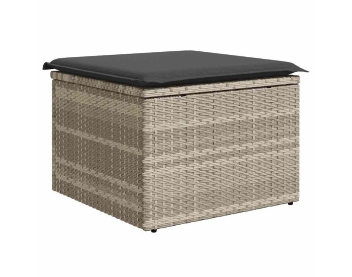 Sonata Set de canapea 4 buc. Gri deschis poliratan
