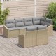 Sonata H Комплект за хранене в градината 7 pcs Бежов и Светло Сив