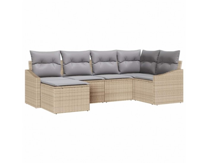 Sonata H Комплект за хранене в градината 6 pcs Бежов и Светло Сив