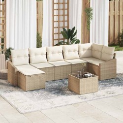 Sonata H Комплект за хранене в градината 8 pcs Бежов и кремав - Seturi pentru exterior